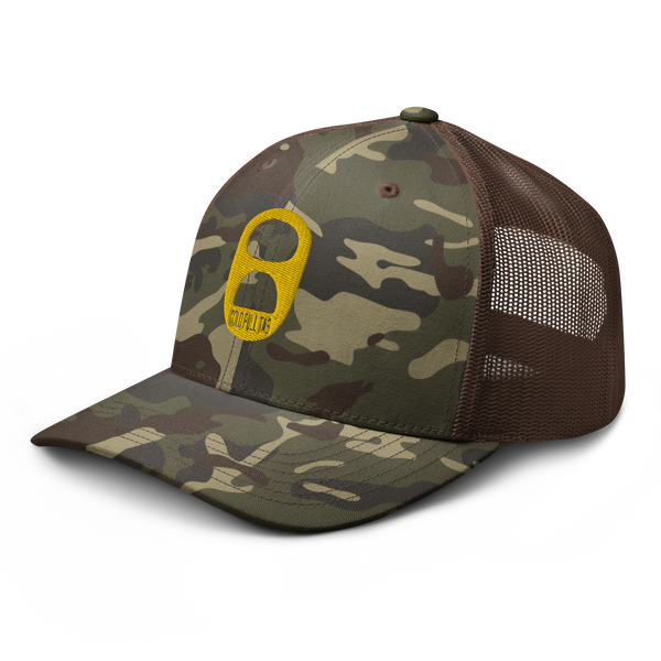 Lucky Gold Pull Tab Camo Trucker Hat