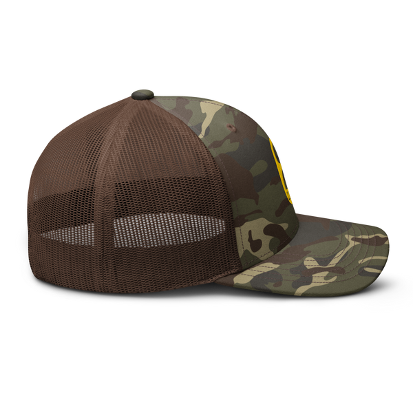 Lucky Gold Pull Tab Camo Trucker Hat