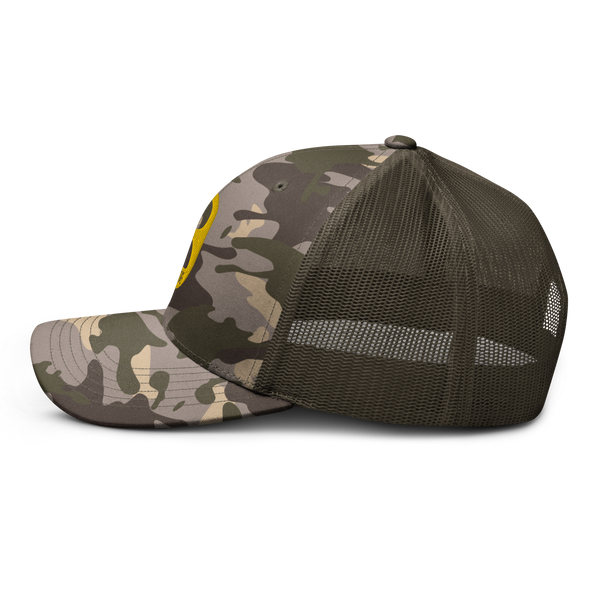 Lucky Gold Pull Tab Camo Trucker Hat