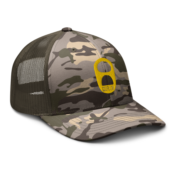 Lucky Gold Pull Tab Camo Trucker Hat